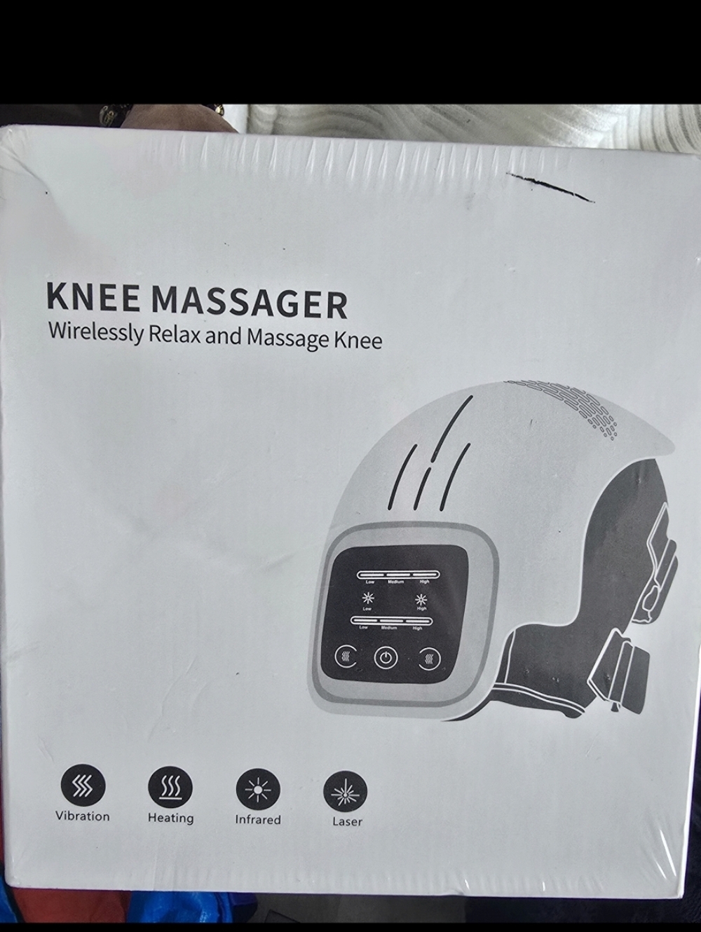 Knee Massager - Wireless Knee Massage with Vibration & Heating Pain Relief